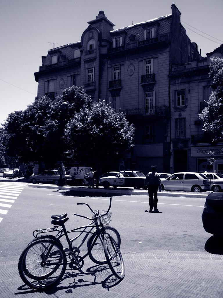 bicicletas en la diagonal