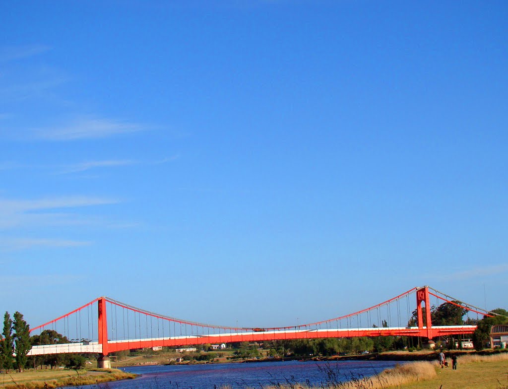 Necochea (Bs.As.) - Puente colgante sobre el Río Quequen - ecm