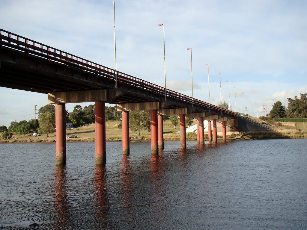 Necochea (Bs.As.) - Puente carretero sobre el rio Quequen - ecm