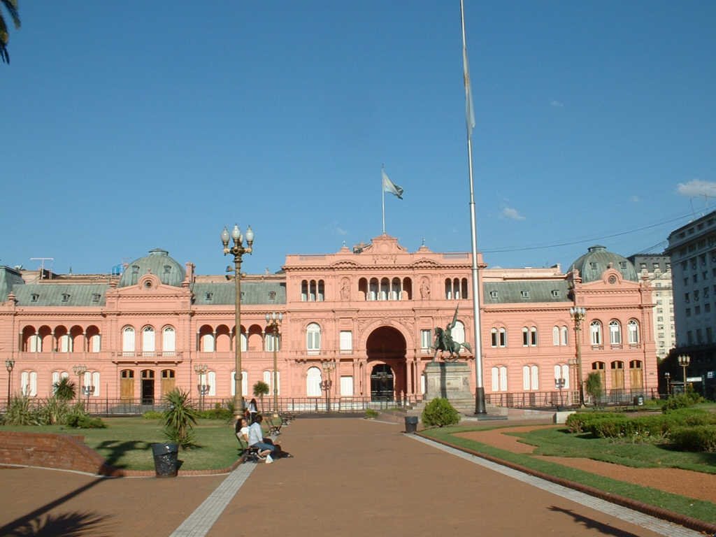 Argentina, Buenos Aires la Plaza de Moyo, le palais Présidentiel (casa rosada)