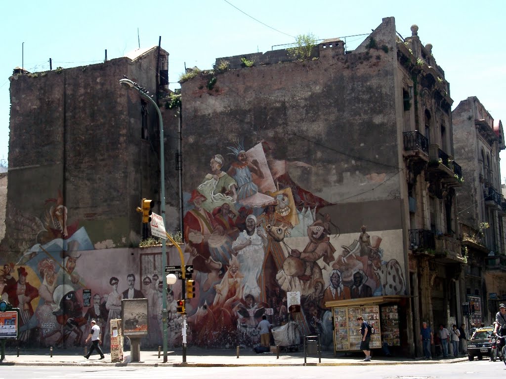 MURAL DEL BARRIO SAN TELMO  / MURAL IN SAN TELMO  BUENOS AIRES