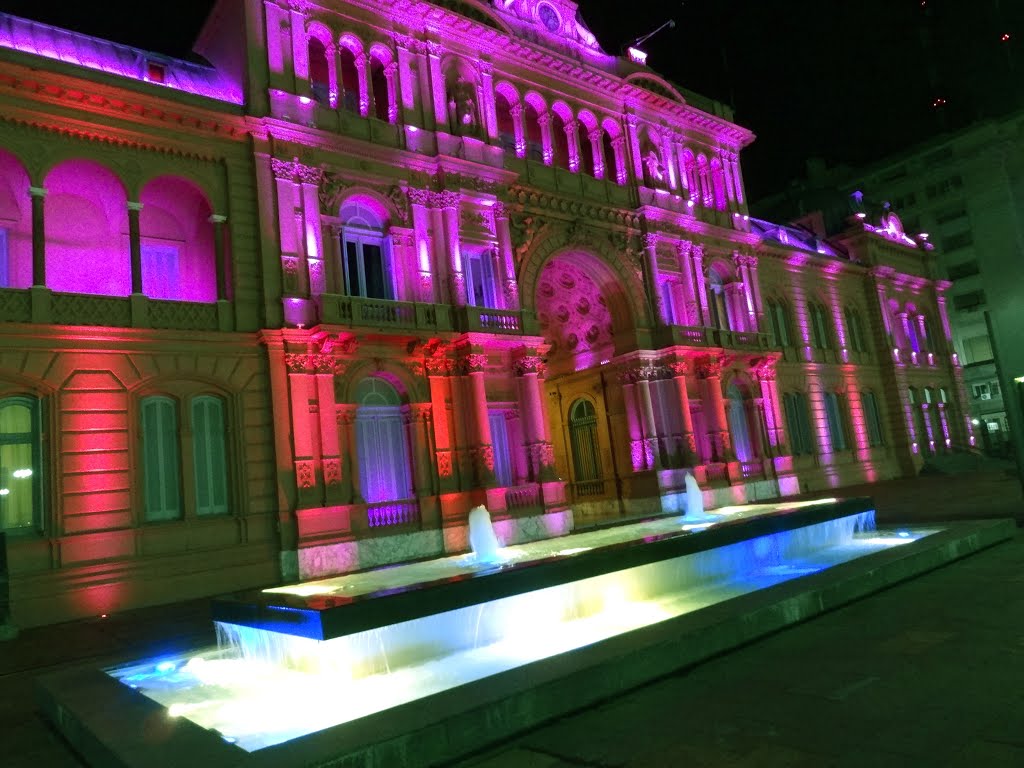 Una noche en Plaza de Mayo...