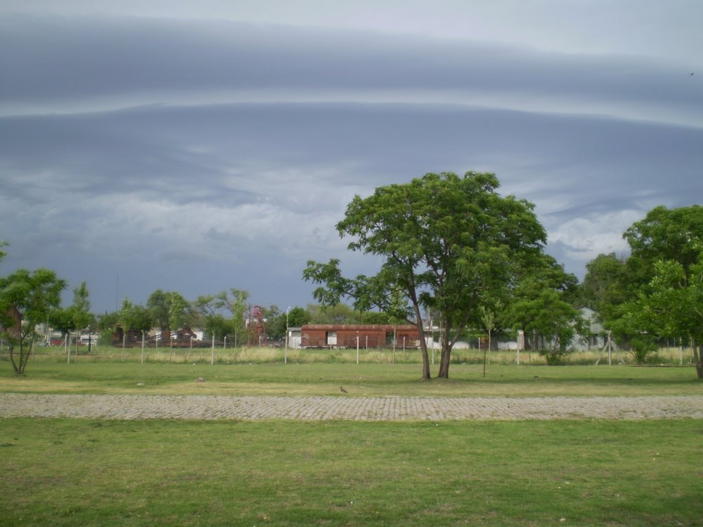 Tormenta sobre el parque España