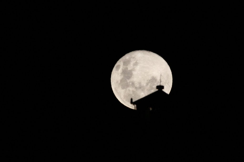 Luna llena y Faro San Jorge 2013