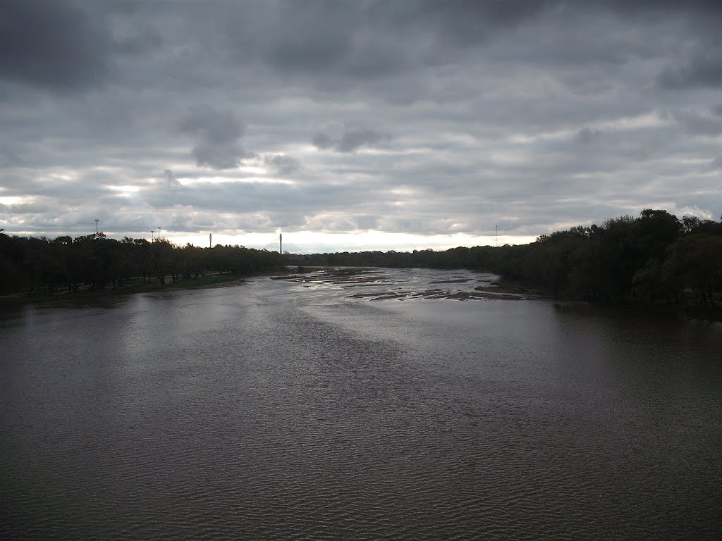 El río Chocancharava (o Cuarto), vista hacia el norte