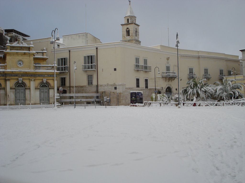 Piazza Catuma innevata - 15 dicembre 2007
