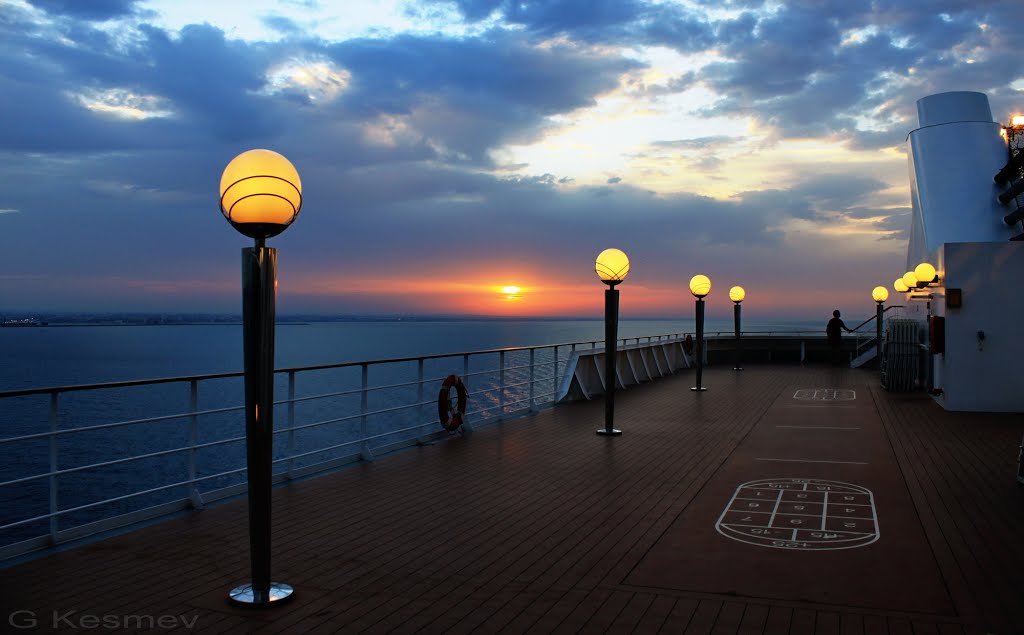 Bari, sunset view