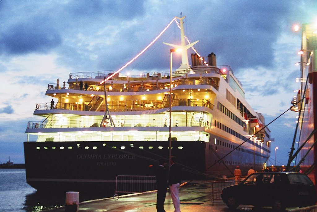 Cruise Ship Docked at Bari Port