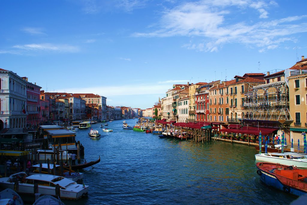 Venezia Canal Grande Veduta Dal Rialto