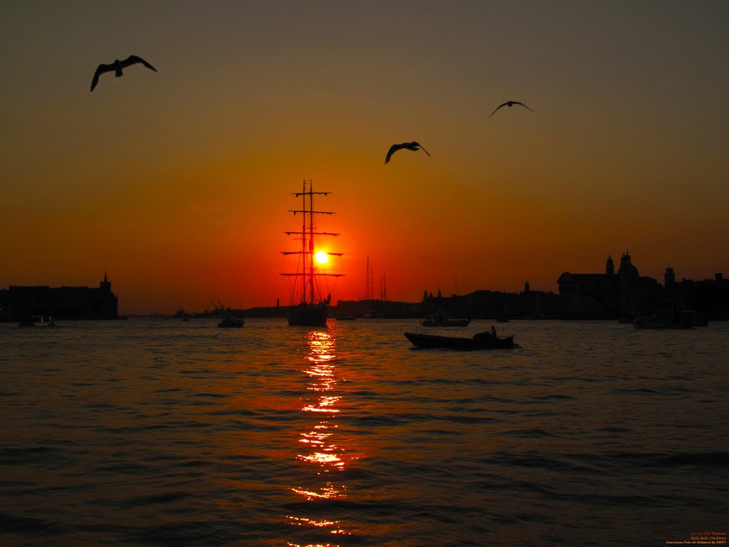 ITA Venezia La Giudecca {Sunset from Ponte del Redentore} by KWOT {1st photo from this spot on G.E.}