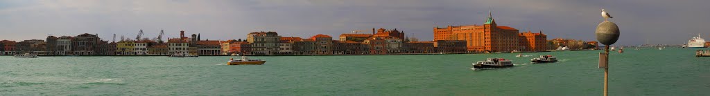 ITA Venezia Canale e Isola della Giudecca from Fondamenta Zattere Panorama by KWOT