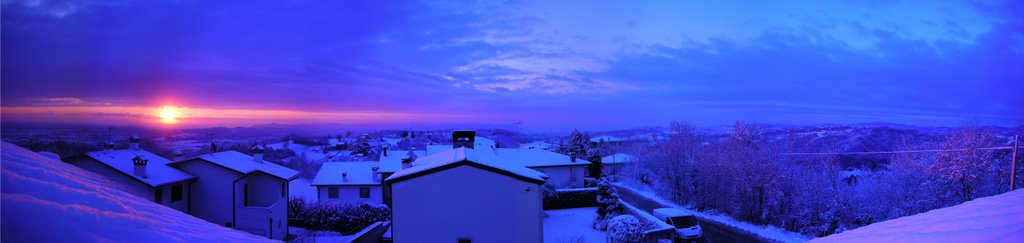 Inverno da Ignago verso Vicenza