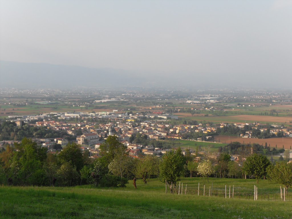 panorama di Castelnovo visto da Ignago