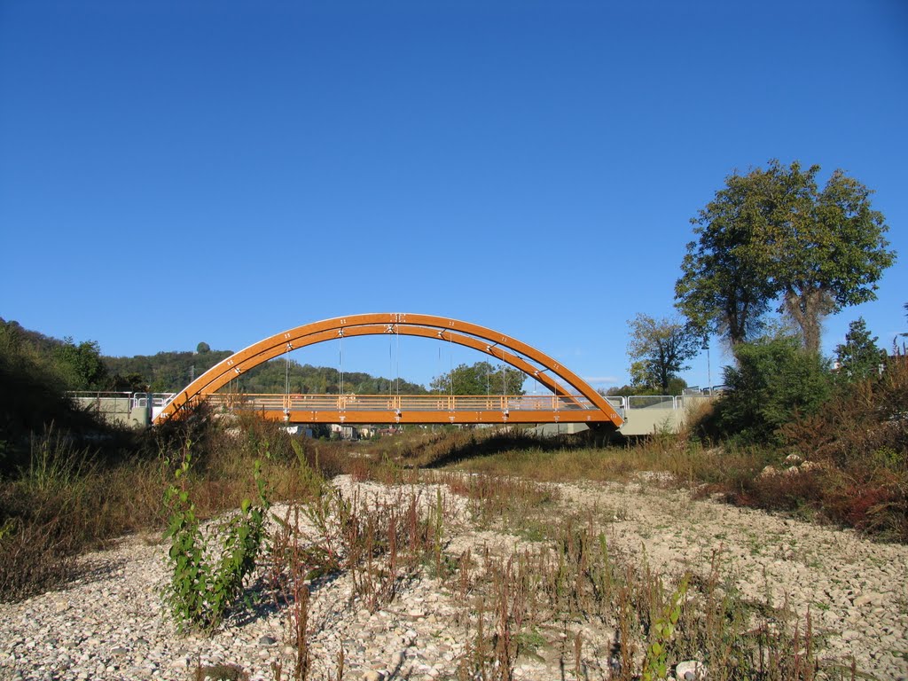 il ponte ciclaile sulla Giara
