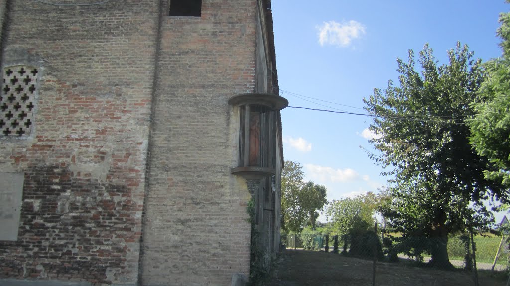 Legnaro (PD) sp.35 angolo via C.Battisti (Villa Busenello)