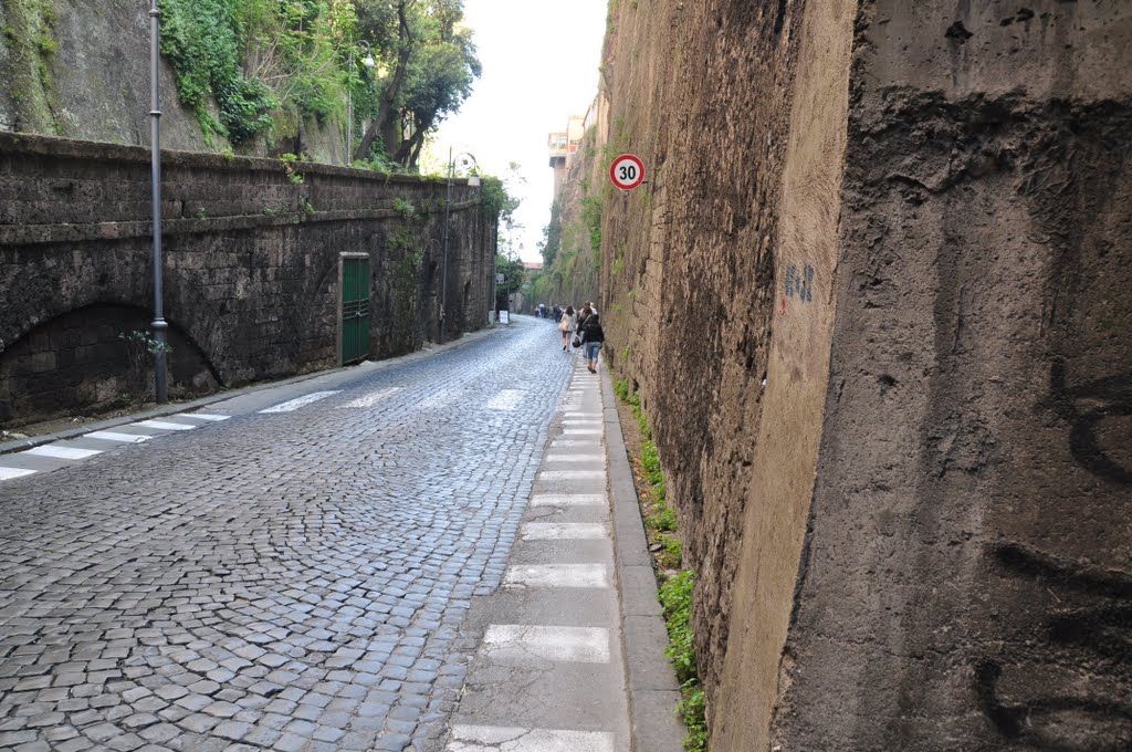 Sorrento - Road to Marina Piccola to catch the boat to Capri