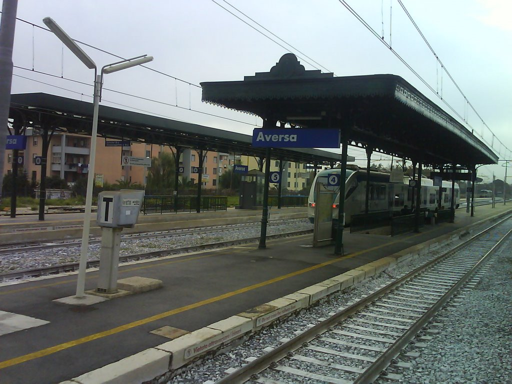 Aversa (CE) Stazione/Railway Station/Bahnhof  Linea Roma - Formia - Napoli/Caserta - Napoli