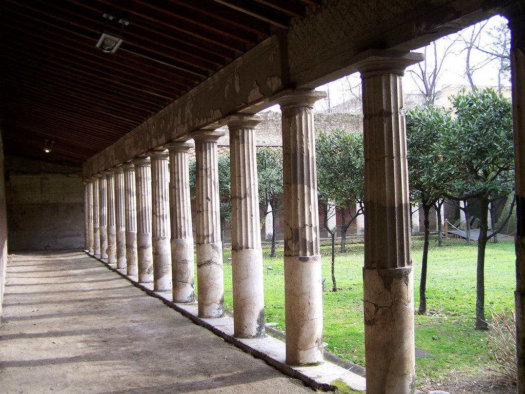 Oplontis - Villa di Poppea - Il Portico di Peristilio