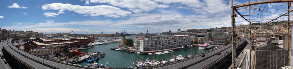 Panorama porto di Genova