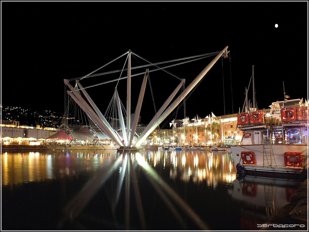 Genova: Porto Antico, col Bigo di Renzo Piano