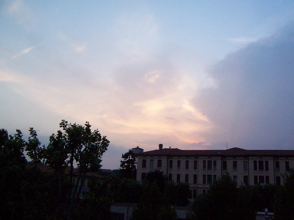 tramonto su via XXIV Maggio
