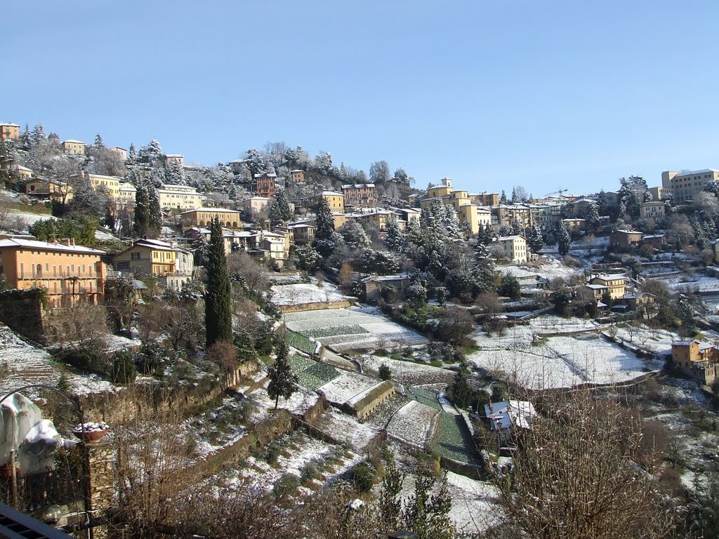 Bergamo. Città Alta da Borgo Canale