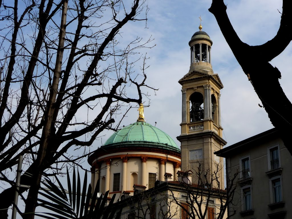 Cupola e campanile di Santa Maria Immacolata delle Grazie - Bergamo - GAP del 30/3/10
