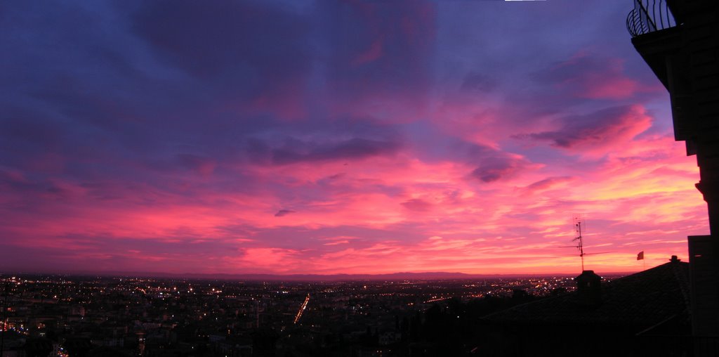 panorama da Bergamo alta (verso la val Luretta...)