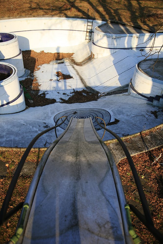 Piscina villa Mylius - trampolino