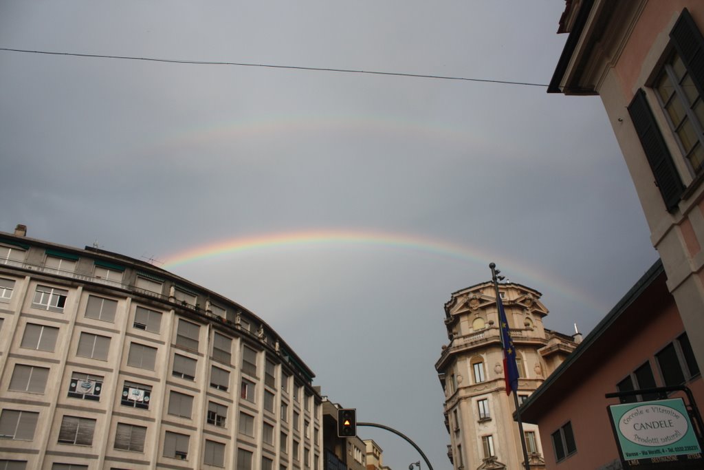 Doppio arcobaleno sopra la Notte Bianca 2009 "Varese x lAbruzzo"