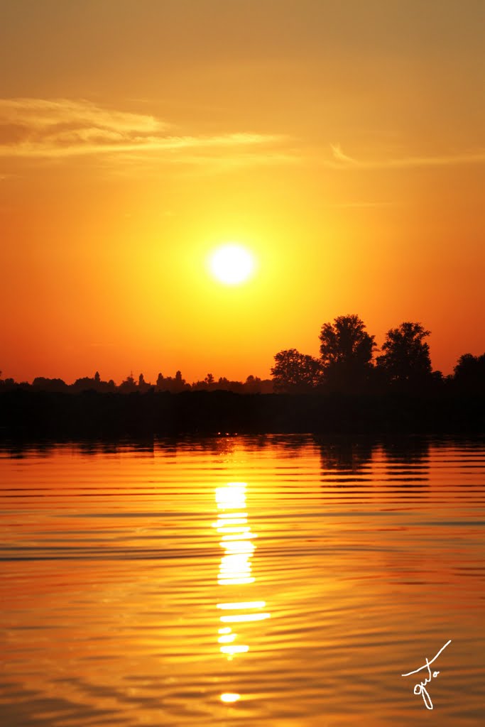 Mantova, la città dai mille tramonto - Tramonto doro.