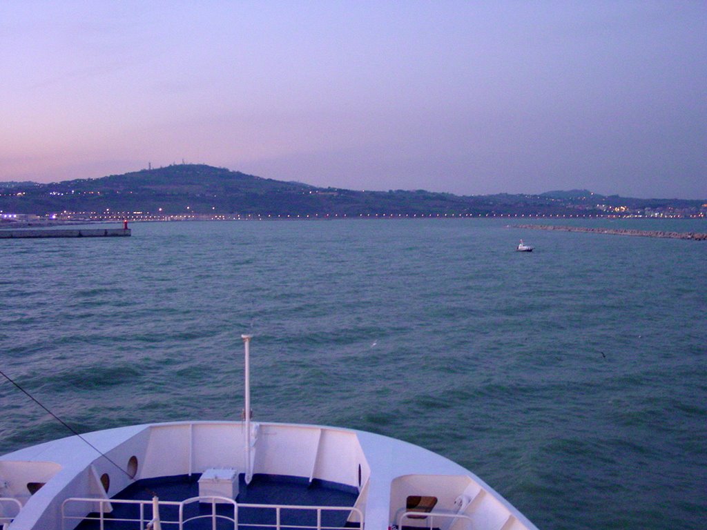 GoodMorning Ancona ! from the ferry boat Split Croatioa