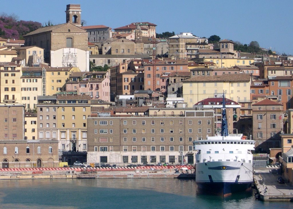 Ancona from ferry to Greece