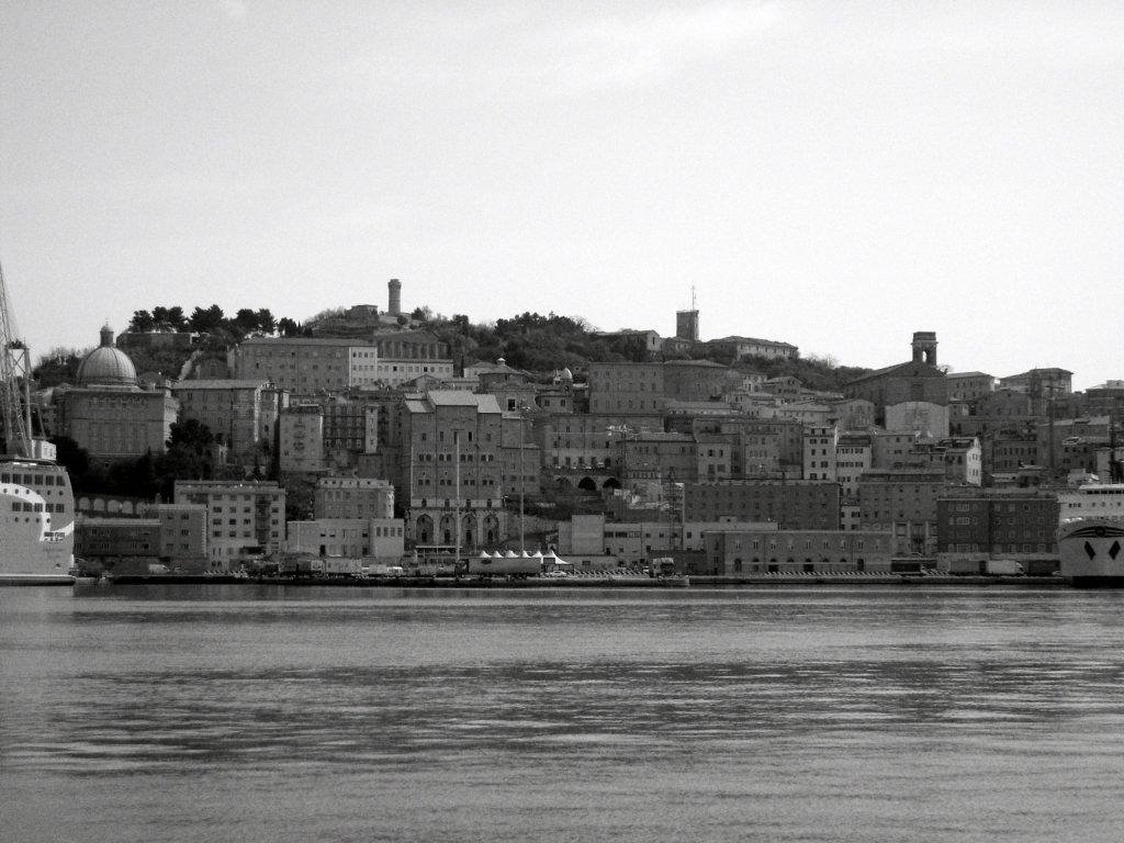 Ancona: the city seen leaving the port