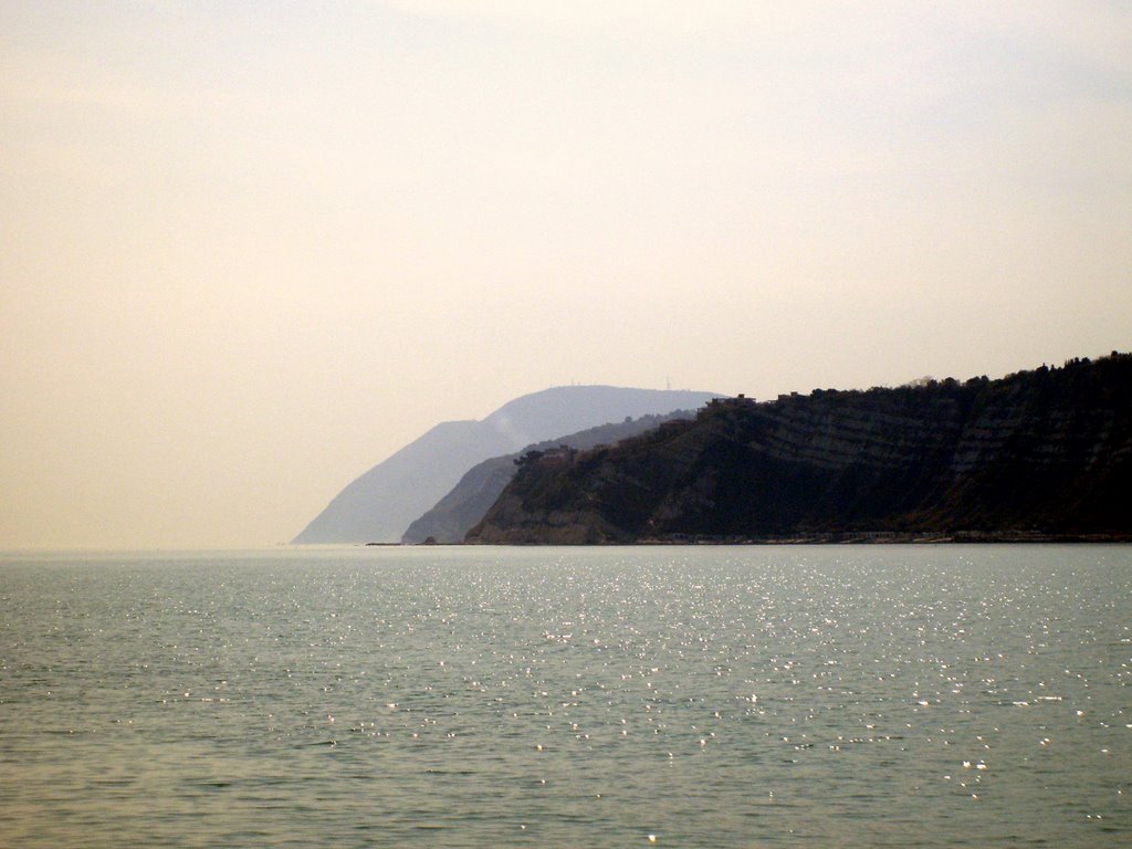 Ancona: Monte Conero seen leaving the port