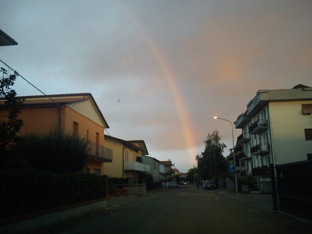 Arcobaleno in via Alfieri
