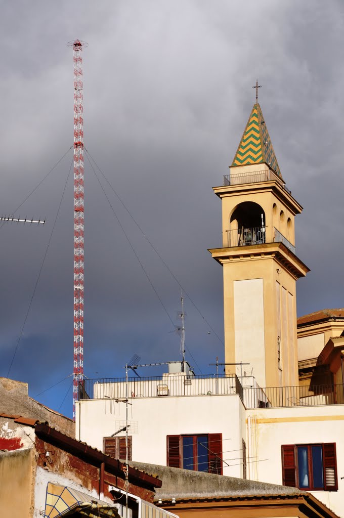 Protése verso lalto per ricevere e trasmettere beni "diversi".