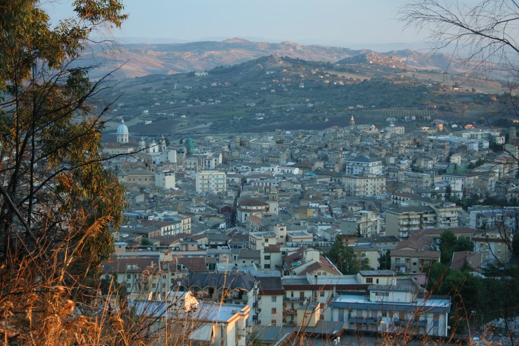 Caltanissetta vista da monte San Giuliano