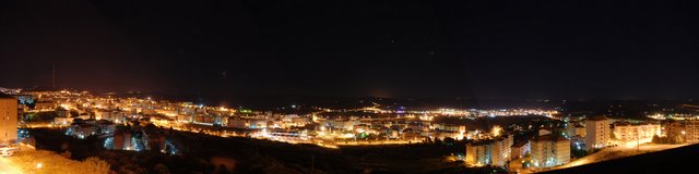 Panorama notturno Caltanissetta