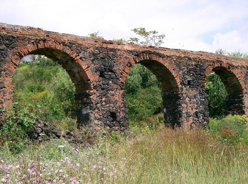 parte di un antico acquedotto, allinterno di Parco Gioeni, Catania