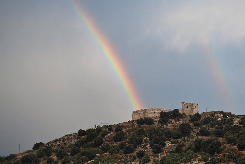 Sicilia - Licata - Arcobaleno su Castel SantAngelo da Villa Giuliana