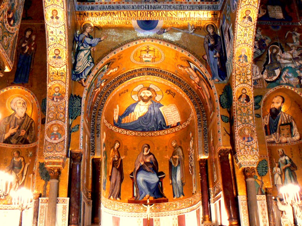 Capella Palatina - Byzantine mosaics from 12th century