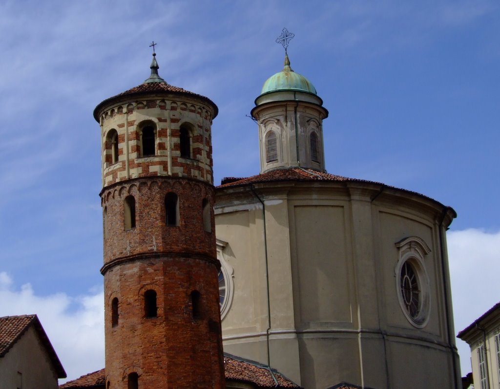 Asti -  torre Rossa e Santa Caterina
