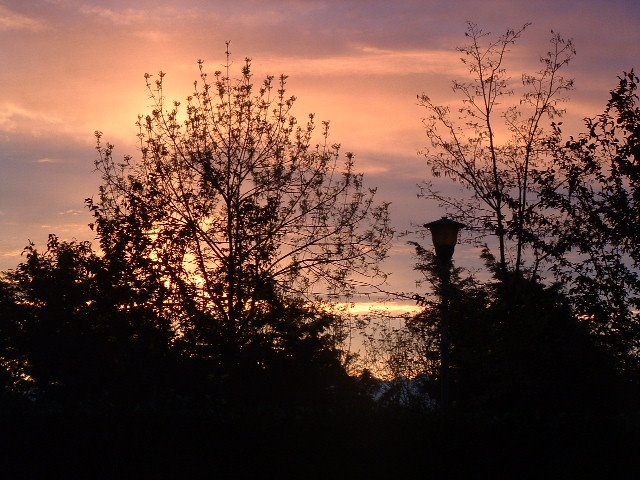 Tramonto a Novara