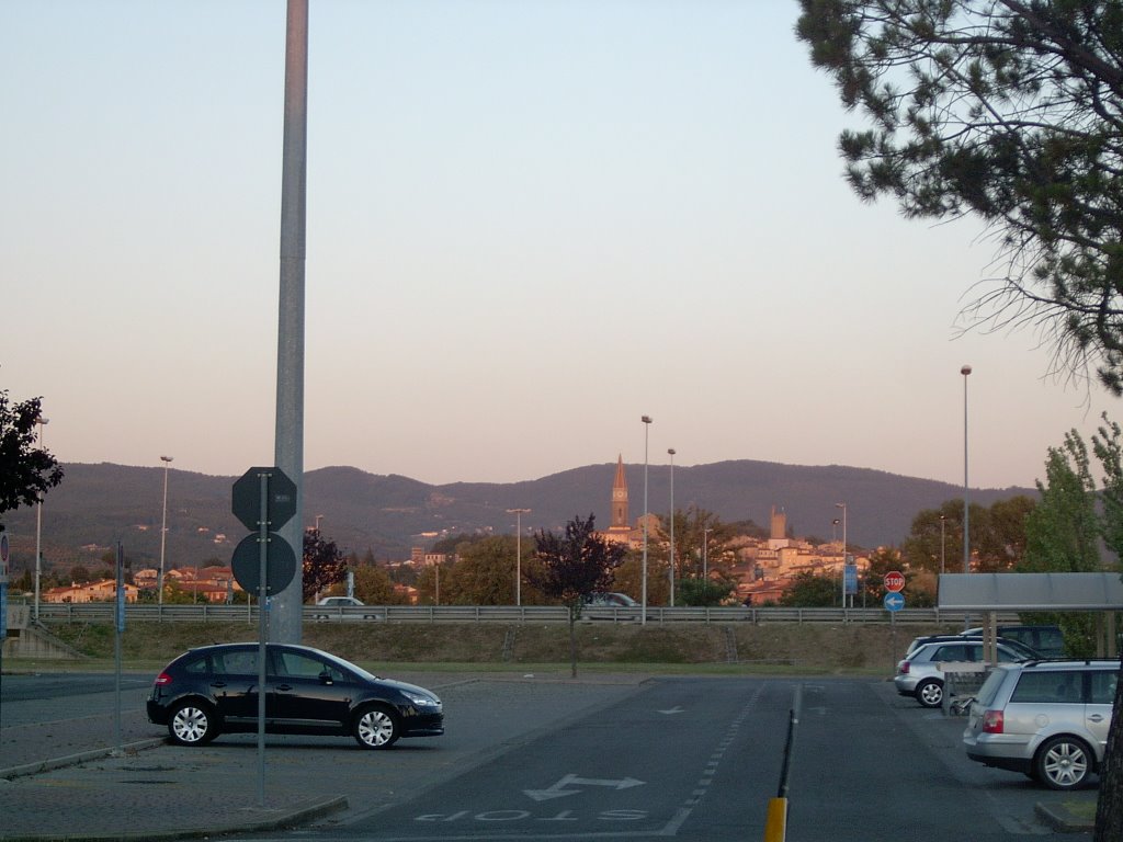 Arezzo at sunset