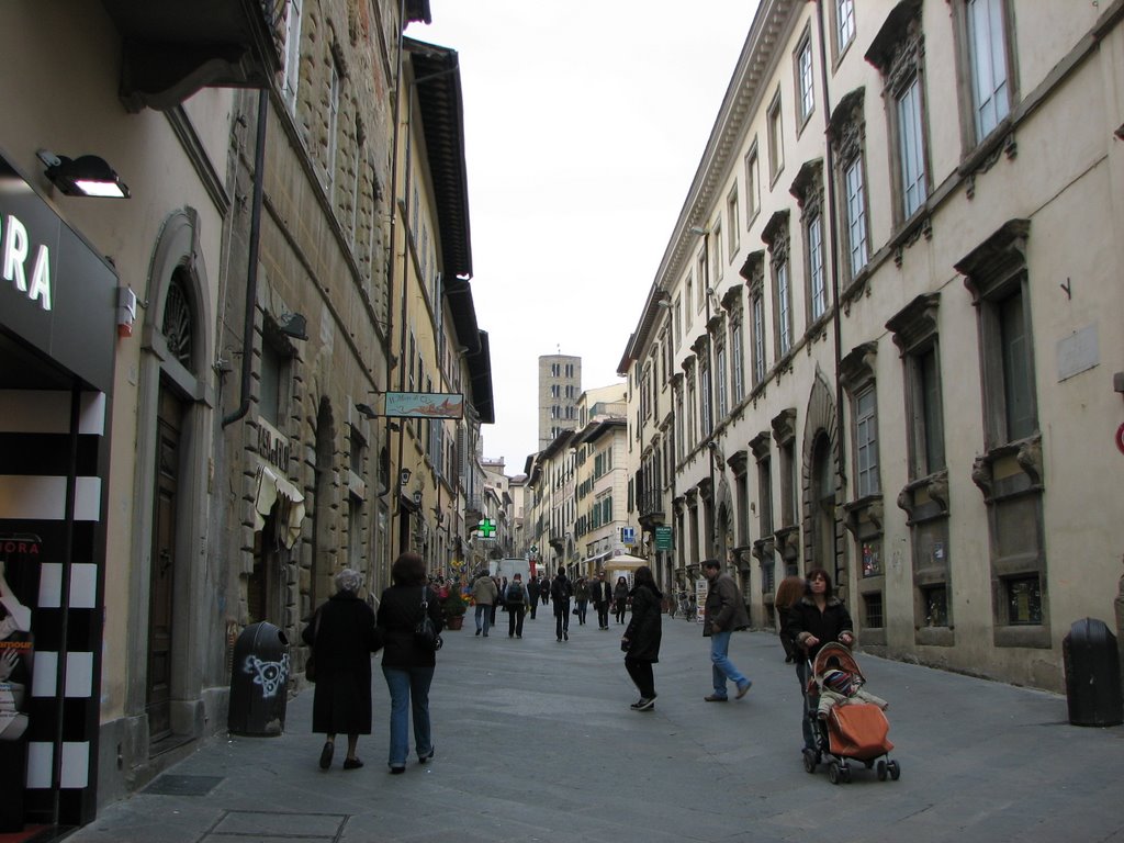 Arezzo - looking up Corso Italia