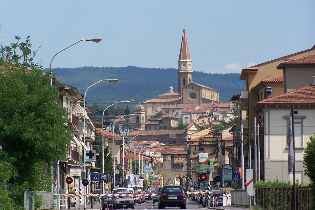 la città di arezzo da porta del foro