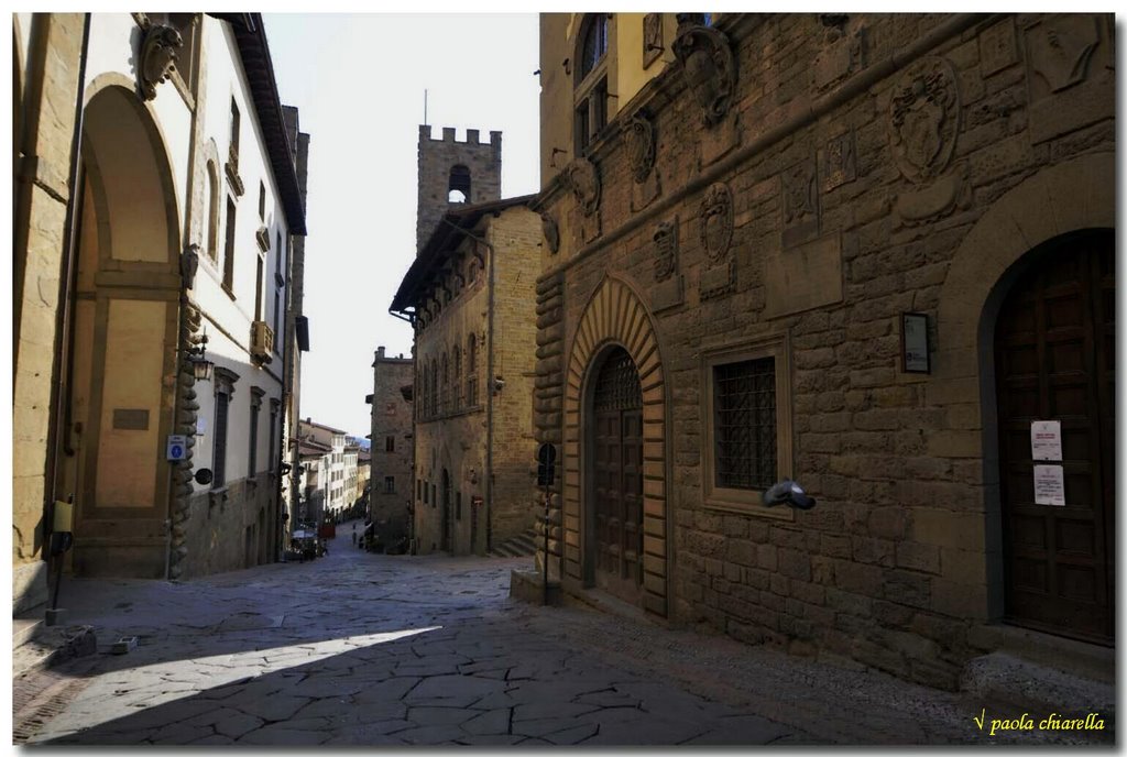 Arezzo - Via dei Pileati Palazzo  Pretorio sede  della bibblioteca Sezione Ragazzi -