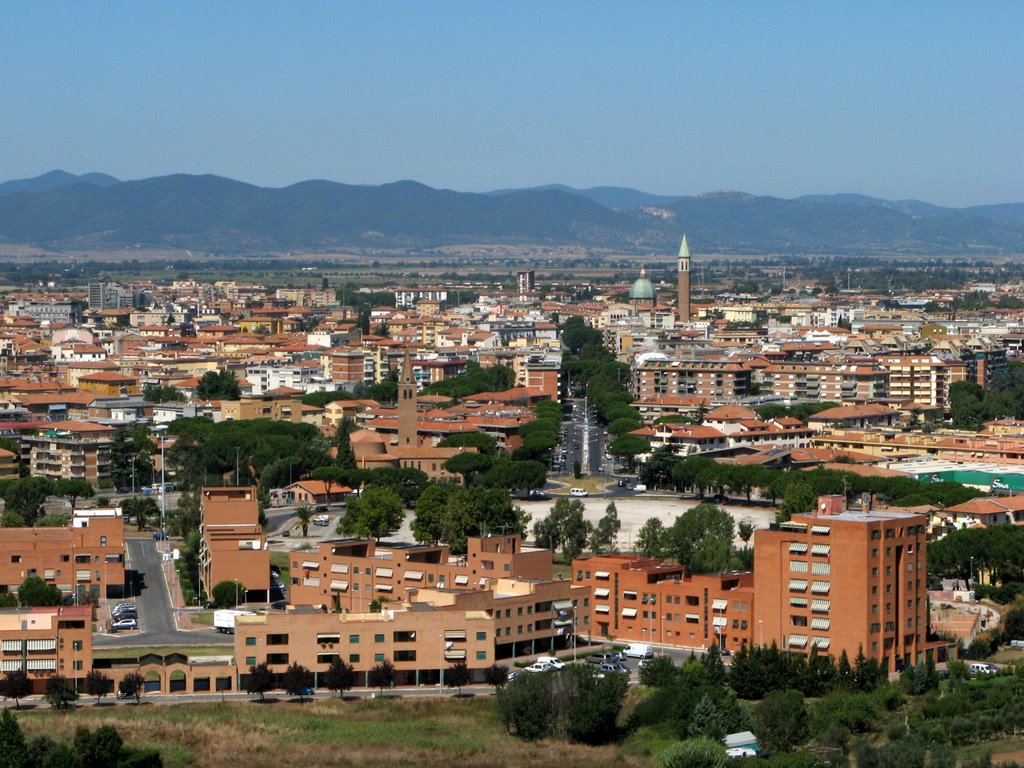 Grosseto, al centro la basilica del Sacro Cuore di Gesù