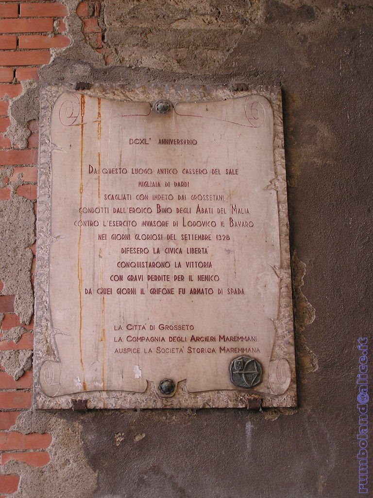 Lapide in Porta Vecchia